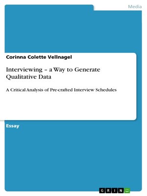 cover image of Interviewing – a Way to Generate Qualitative Data
